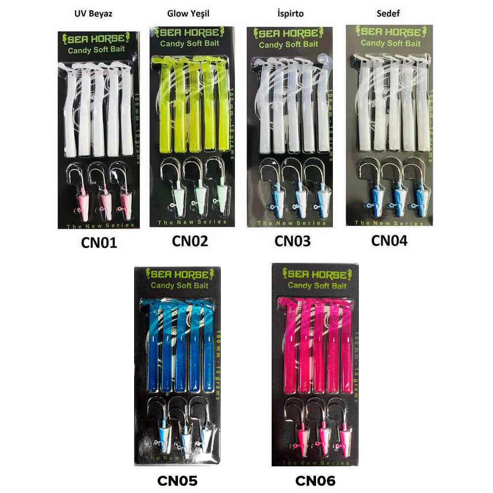 Sea Horse Candy Soft Bait 8 Cm 6 Gr 4 Pcs