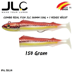 JLC Real Fish Combo 150gr. Kafa 160mm Vücut + 1 Yedek Vücut #4 Julia