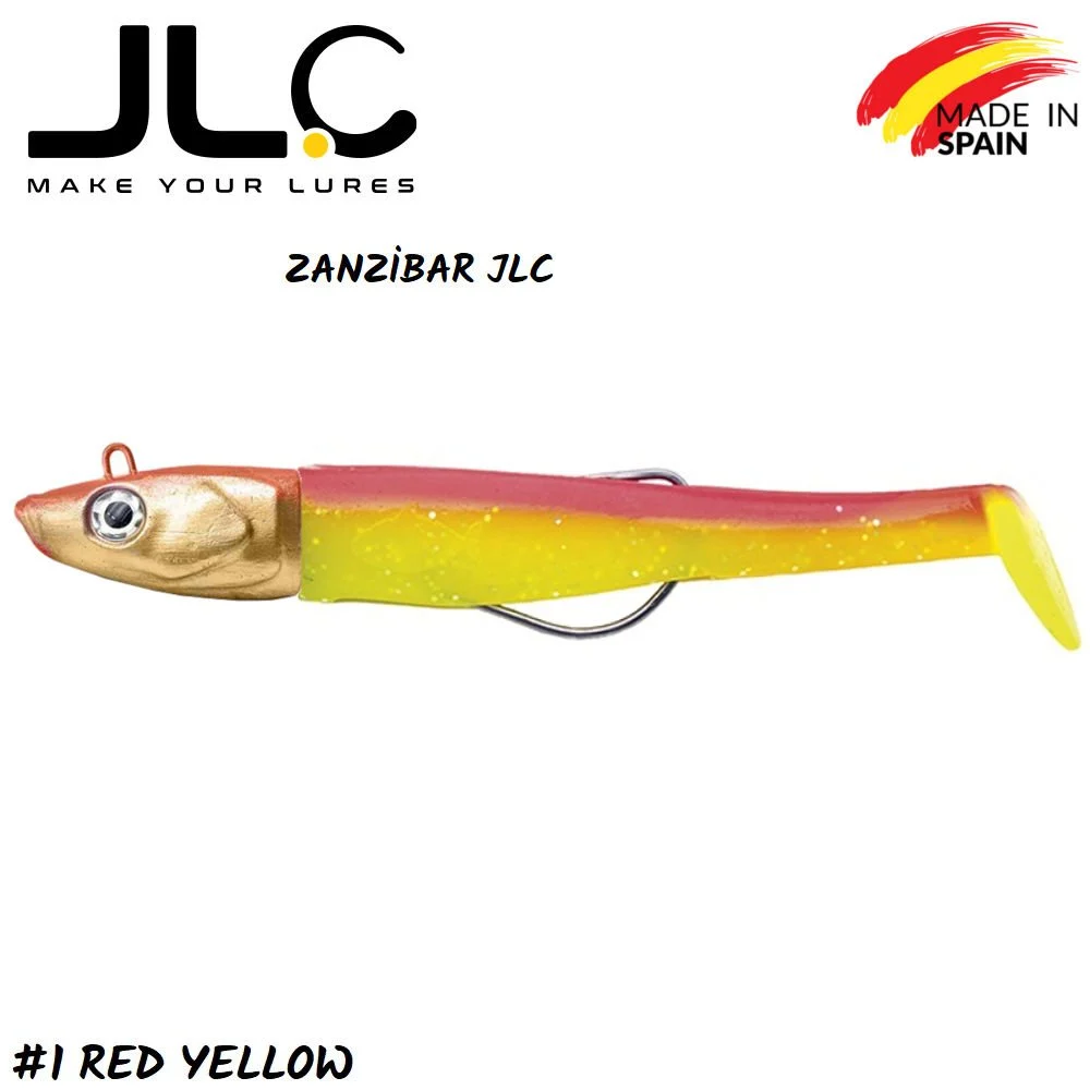 JLC Zanzibar Silikon Balık 200gr. Kafa 150mm Vücut #1 Red Yellow