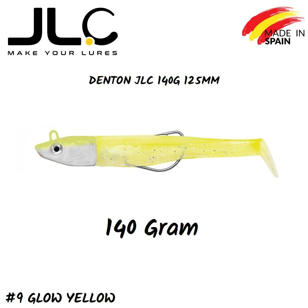 JLC Denton Silikon Balık 140gr. Kafa 125mm Vücut #9 Glow Yellow