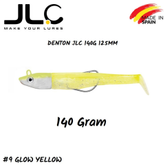 JLC Denton Silikon Balık 140gr. Kafa 125mm Vücut #9 Glow Yellow