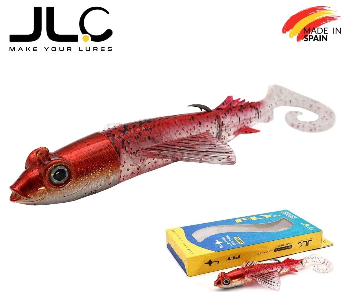 JLC Fly 170 Set 17cm 180gr #01 Real Red Silikon Balık